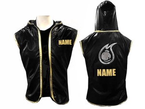 Kanong Custom Women Boxing Hoodies / Walk in Hoodies : Black